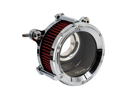 Assault Clear Air Cleaner Kit - Chrome. Fits CVO Touring 2023up, Street Glide & Road Glide 2024up, Touring 2025up & Softail 2025up - Trask Performance