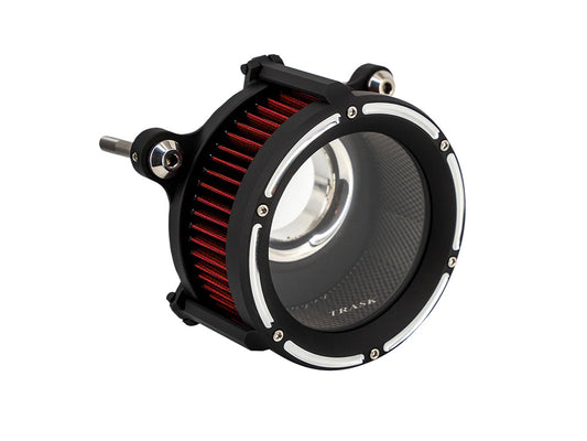 Assault Clear Air Cleaner Kit - Reverse Cut Black. Fits CVO Touring 2023up, Street Glide & Road Glide 2024up, Touring 2025up & Softail 2025up - Trask Performance