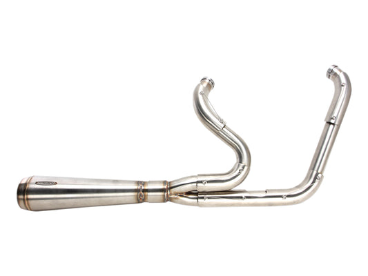 Assault 2-into-1 Exhaust - Stainless Steel. Fits Dyna 1991-2005. - Trask Performance
