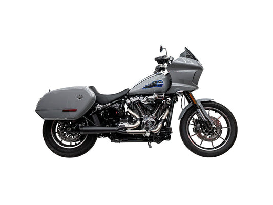 Assault 2-into-1 Exhaust - Black. Fits Softail 2018up. - Trask Performance