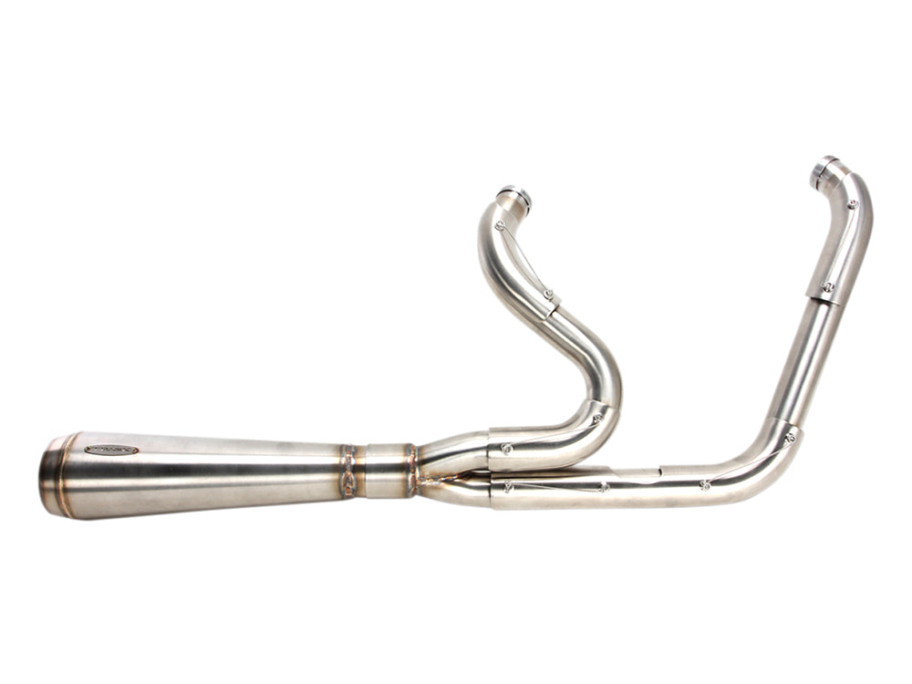 Assault 2-into-1 Exhaust - Stainless Steel. Fits Softail 2007-2017 - Trask Performance