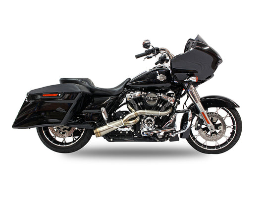 Big Sexy Performance 2-into-1 Exhaust - Stainless Steel. Fits Touring 2017up. - Trask Performance