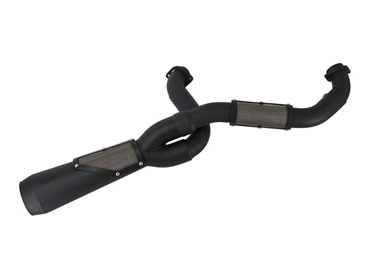 Big Sexy Performance 2-into-1 Exhaust - Black. Fits Touring 2017up. - Trask Performance