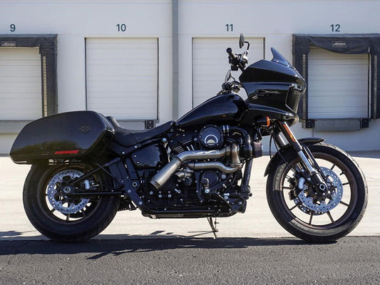 Tornado Turbo Kit - Stainless Exhaust, Black Billet. Fits Touring 2017-2023 and Softail 2018-2024 - Trask Performance