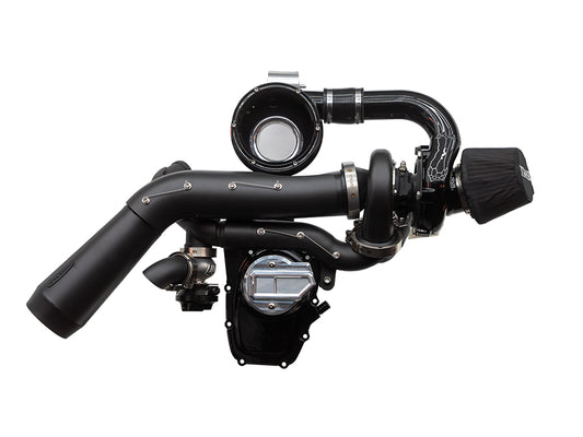 Stage 2 Turbo Kit - Black Exhaust, Black Billet. Fits Touring 2024up and Softail 2025up - Trask Performance