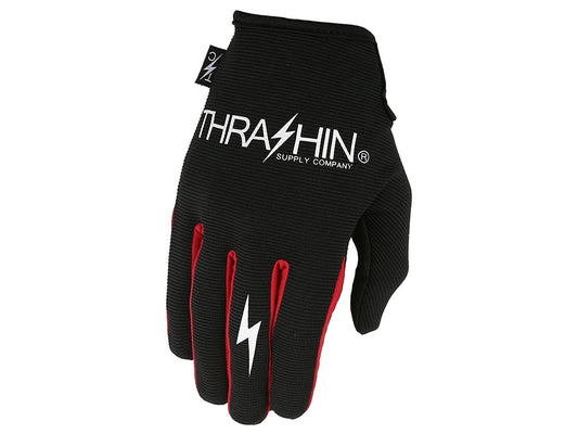 Black & Red Stealth Gloves - Size X-Large. - Thrashin Supply