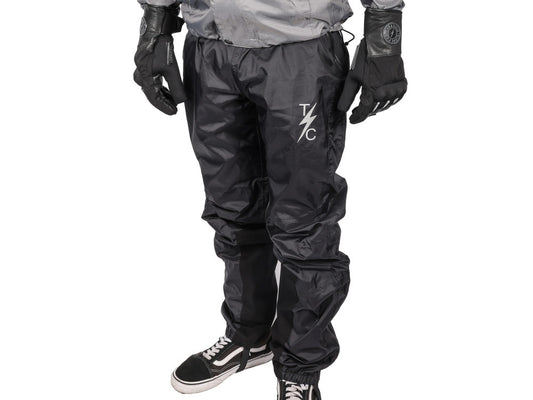 Large/X-Large, Mission Waterproof Rain Pants - Black - Thrashin Supply