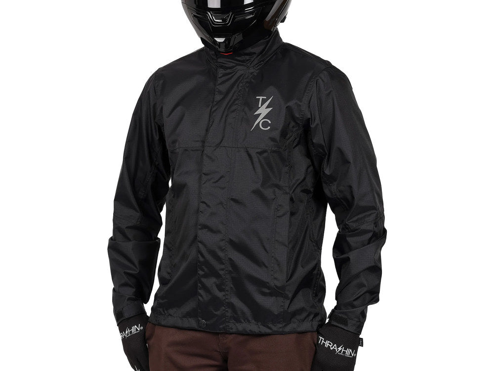 X-Large Mission Rain Jacket V2 - All Black - Thrashin Supply