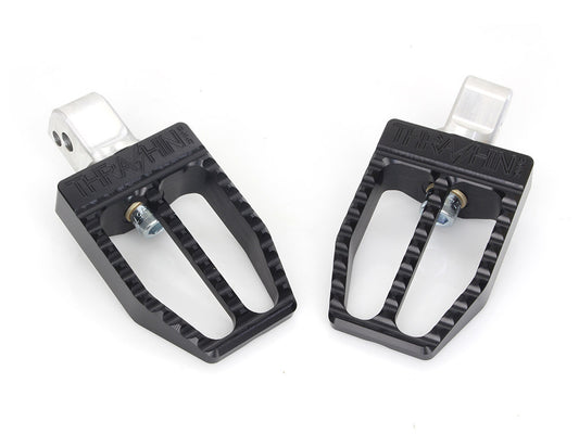 Militant Footpegs - Black. Fits Softail 2018up Rear Passenger - Thrashin Supply