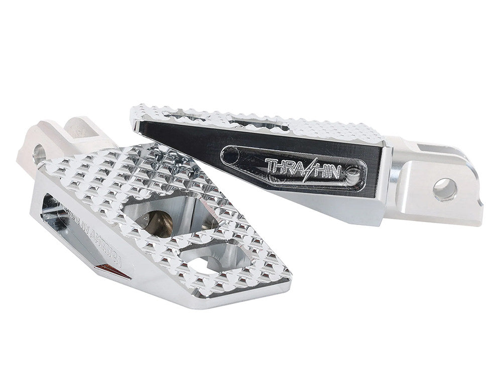 P-54 Footpegs - Chrome. Fits Softail 2018up Front Rider - Thrashin Supply