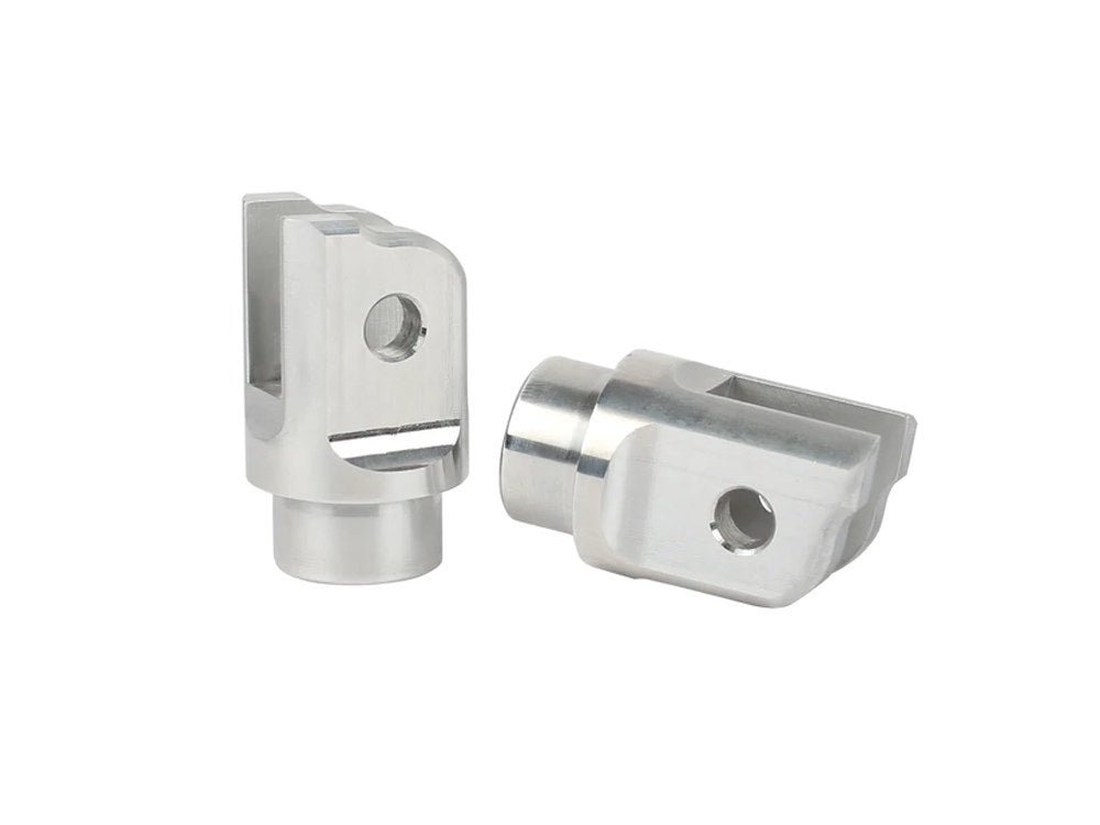Thrashin Front Footpeg Mounts - Raw. Fits Softail 2018up, RA1250'21up, RH1250'21up, ELW'20up. - Thrashin Supply