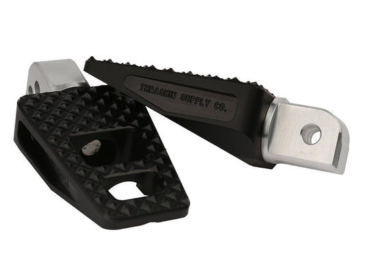 P-54 Footpegs - Black. Fits Softail 2018up Rear Passenger - Thrashin Supply