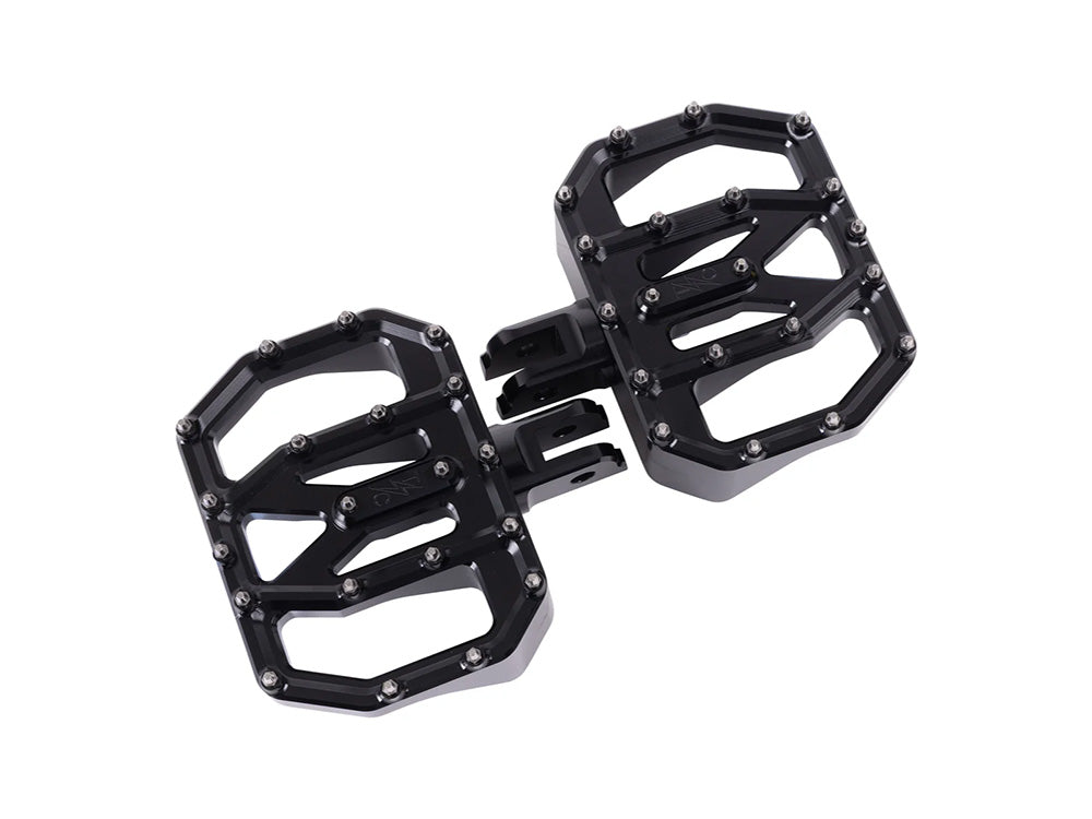 Aggressor Mini Floorboards - Black. Fits Softail 2018up Front Rider - Thrashin Supply