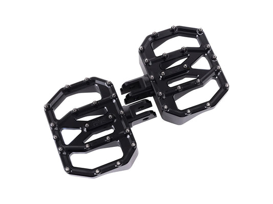 Aggressor Mini Floorboards - Black. Fits Softail 2018up Front Rider - Thrashin Supply