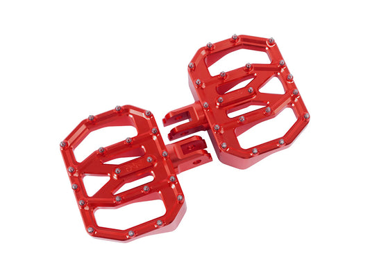 Aggressor Mini Floorboards - Red. Fits Softail 2018up Front Rider - Thrashin Supply