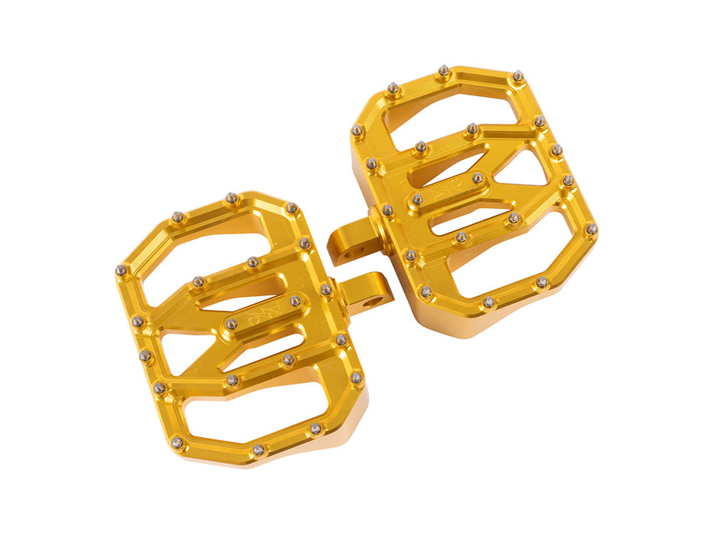 Aggressor Mini Floorboards with HD Male Mount - Gold - Thrashin Supply