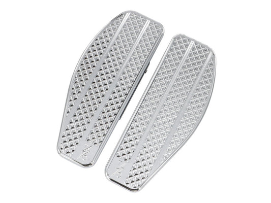Rear/Passenger Floorboards - Chrome. Fits Touring 1983up - Thrashin Supply