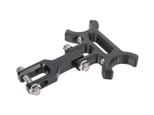 Thrashin Holeshot Risers to Gauges Relocation Bracket - Black. Fits Thrashin' Gauge housings. - Thrashin Supply