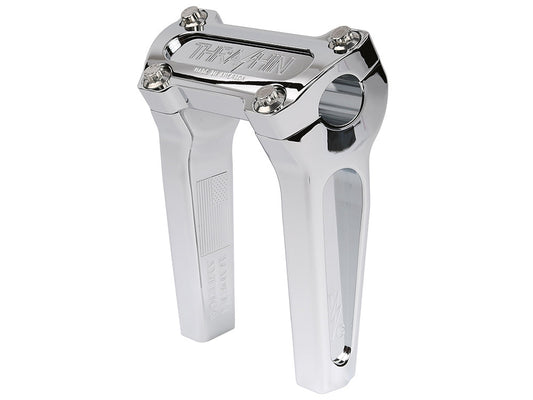 6in. Straight Thrashin Risers - Chrome. Fits 1in. Handlebar - Thrashin Supply