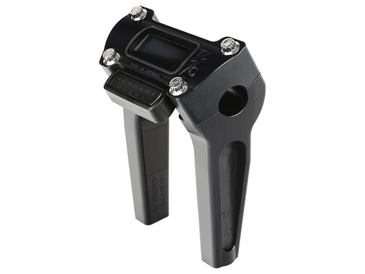6in. Straight Thrashin Risers - Black. Fits Softail Street Bob, Low Rider ST, Standard & Breakout 2018-2024 - Thrashin Supply