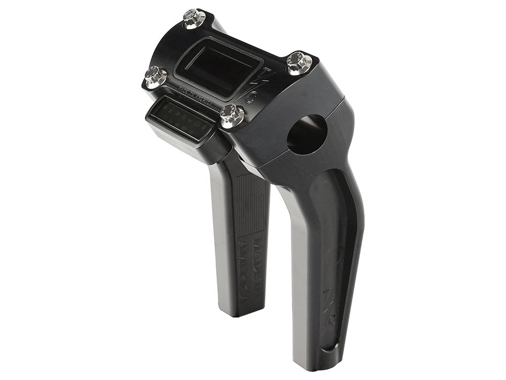 6.5in. Pull Back Thrashin Risers - Black. Fits Softail Street Bob, Low Rider ST, Standard & Breakout 2018-2024 - Thrashin Supply