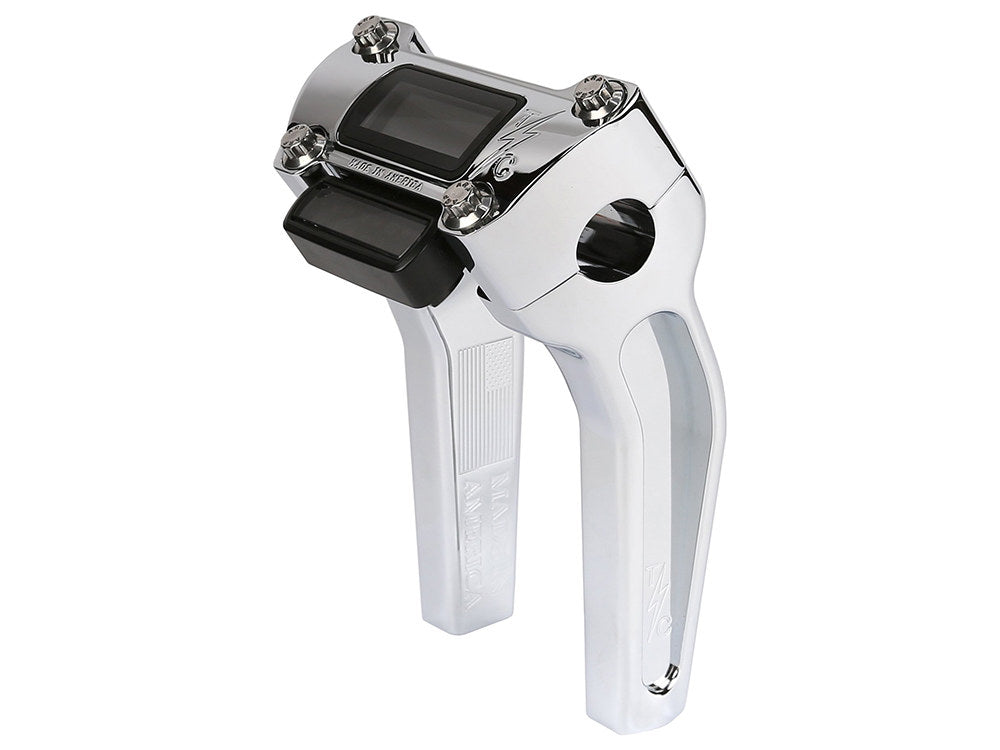 6.5in. Pull Back Thrashin Risers - Chrome. Fits Softail Street Bob, Low Rider ST, Standard & Breakout 2018-2024 - Thrashin Supply