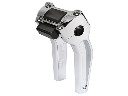6.5in. Pull Back Thrashin Risers - Chrome. Fits Softail Street Bob, Low Rider ST, Standard & Breakout 2018-2024 - Thrashin Supply