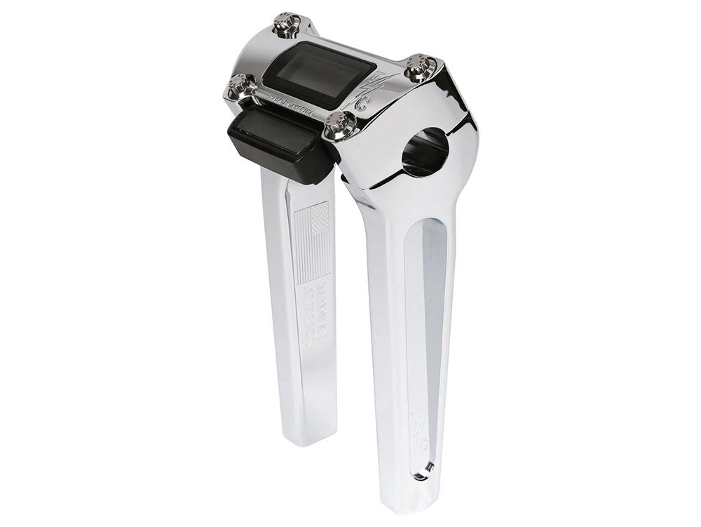 8in. Straight Thrashin Risers - Chrome. Fits Softail Street Bob, Low Rider ST, Standard & Breakout 2018-2024 - Thrashin Supply