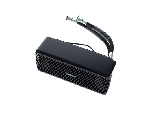 Fan Assisted Low Mount Oil Cooler Kit - Gloss Black. Fits Dyna 1993-2017 - Ultra Cool
