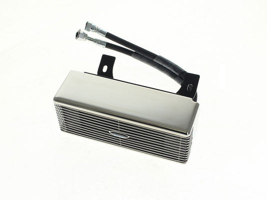 Fan Assisted Low Mount Oil Cooler Kit - Stainless Steel. Fits Touring 1994-2008 - Ultra Cool