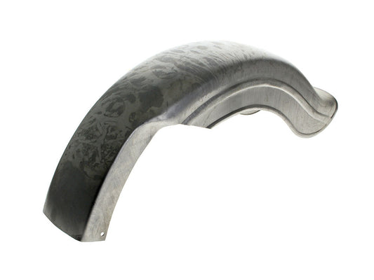 Rear Universal Fat Bob Style Fender with Left Side Chain Cut Away - Raw - V-Factor