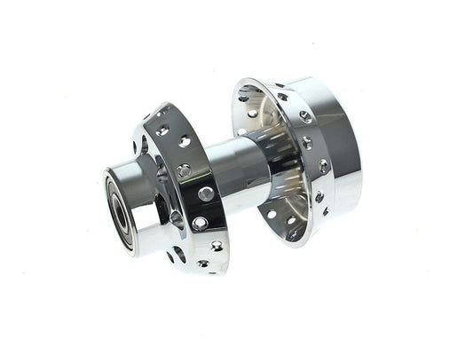 Front Wheel Hub - Chrome. Fits FX Softail 2000-2006 & Dyna Wide Glide 2000-2005 Models with Single Disc Rotor & 3/4in. Axle - V-Factor