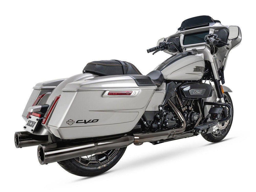 4.5in. Hi-Output Slip-On Mufflers - Dark Chrome. Fits Touring 2017up - Vance And Hines