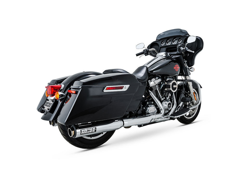 4in. Supersport Slip-On Mufflers - Chrome. Fits Touring 2017up - Vance And Hines