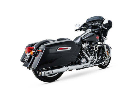 4in. Supersport Slip-On Mufflers - Chrome. Fits Touring 2017up - Vance And Hines
