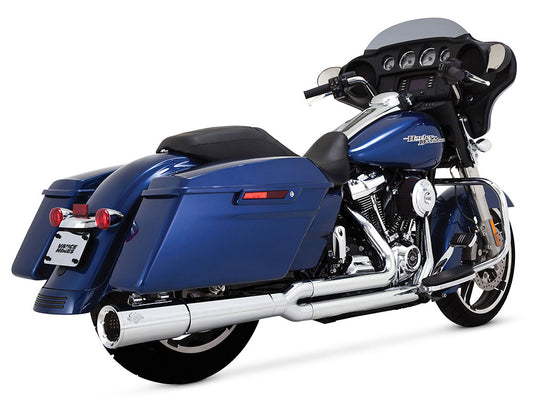 Pro Pipe 2-into-1 Exhaust - Chrome. Fits Touring 2017up - Vance And Hines