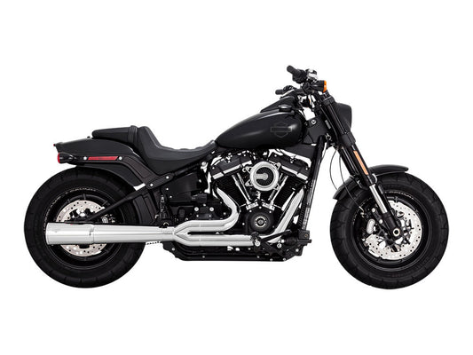 Pro Pipe 2-into-1 Exhaust - Chrome. Fits Softail 2018up Non-240 Tyre Models - Vance And Hines