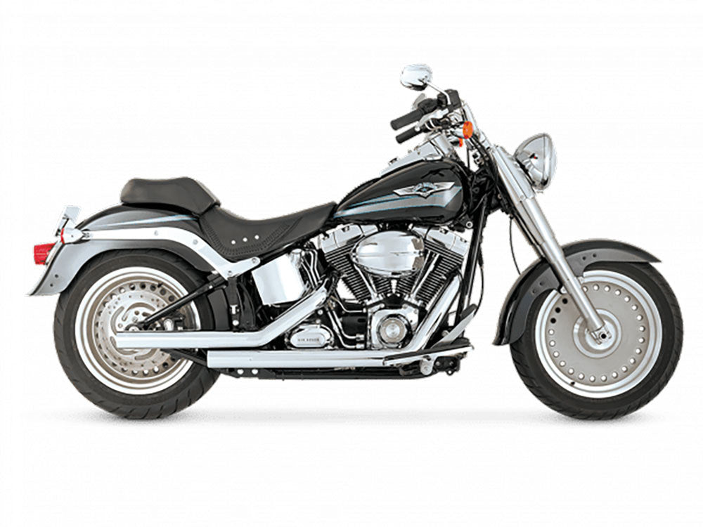 Straightshots Exhaust - Chrome. Fits Softail 1986-2017 Non-240 Tyre Models - Vance And Hines