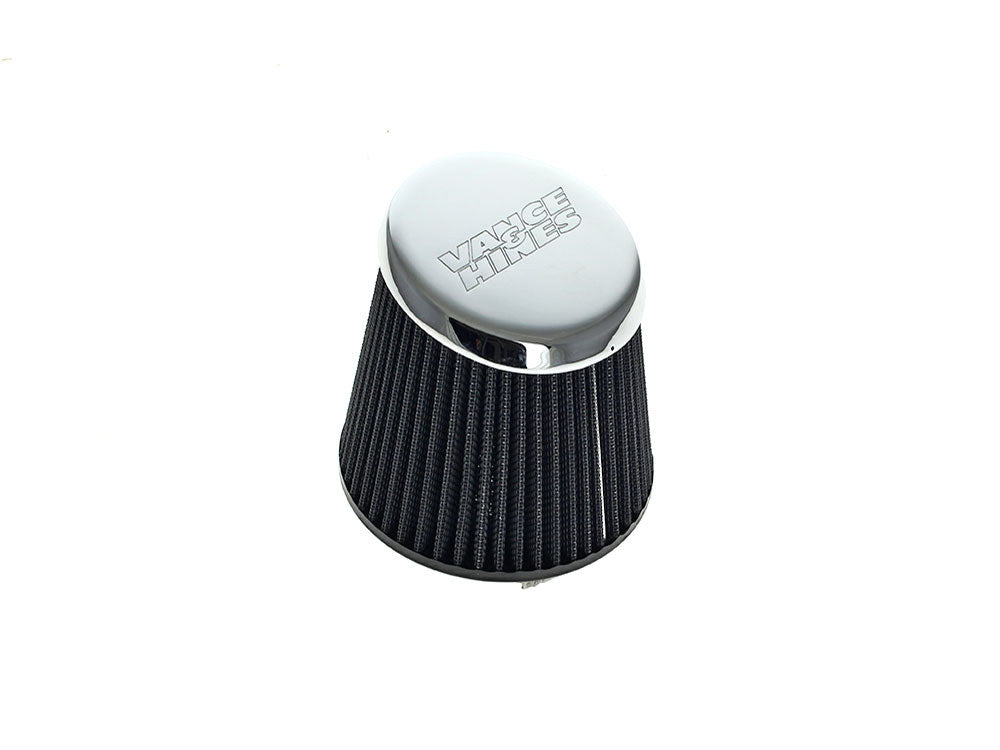 Air Filter Element - Chrome End Cap. Fits VO2 Falcon Air Cleaners - Vance And Hines