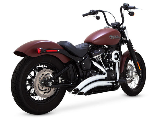 Big Radius Exhaust - Chrome. Fits Softail 2018up Non-240 Tyre Models - Vance And Hines