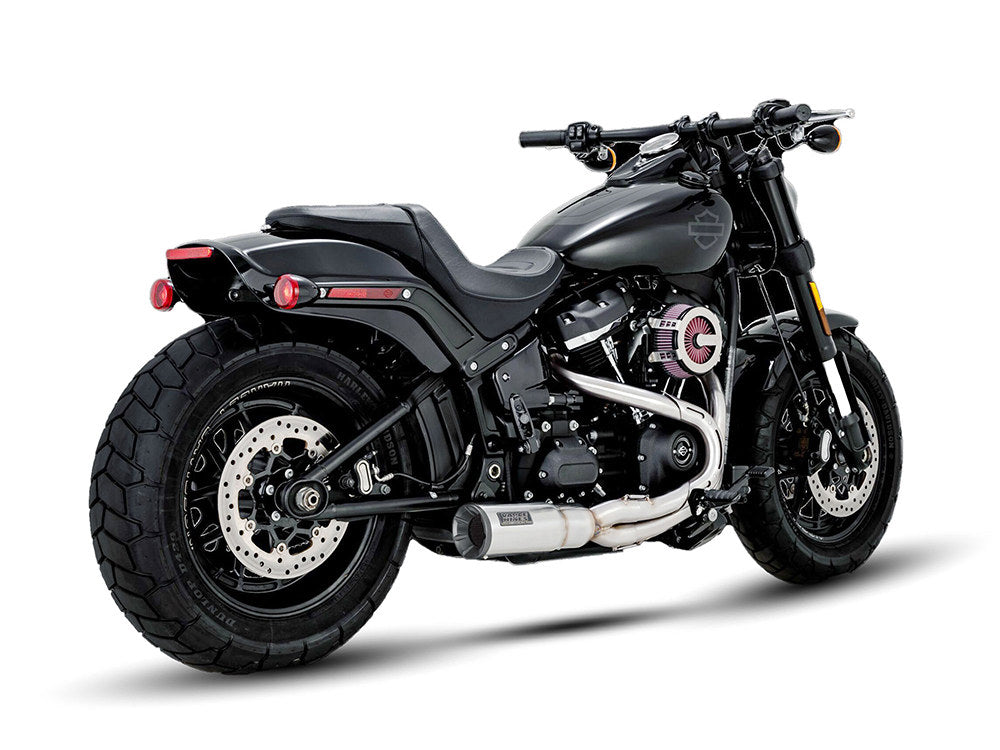 Hi-Output 2-into-1 Exhaust - Stainless Steel. Fits Softail 2018up Non-240 Tyre Models - Vance And Hines