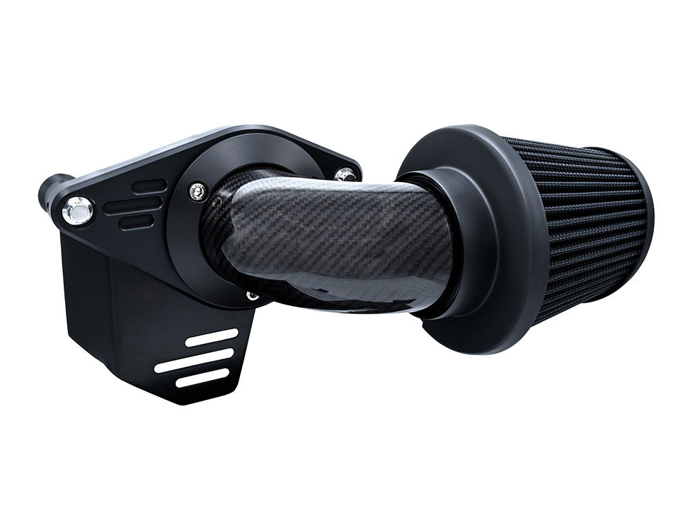 90deg VO2 Falcon Air Cleaner Kit - Weaved Carbon Fibre. Fits Touring 2017-2024 & Softail 2018-2024 - Vance And Hines