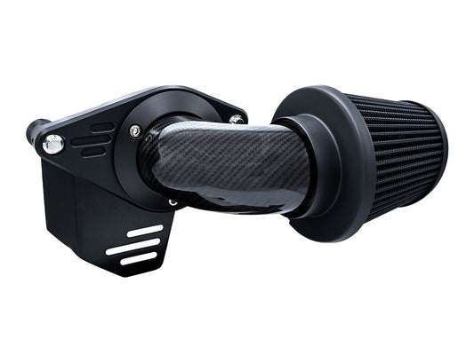 90deg VO2 Falcon Air Cleaner Kit - Weaved Carbon Fibre. Fits Touring 2017-2024 & Softail 2018-2024 - Vance And Hines