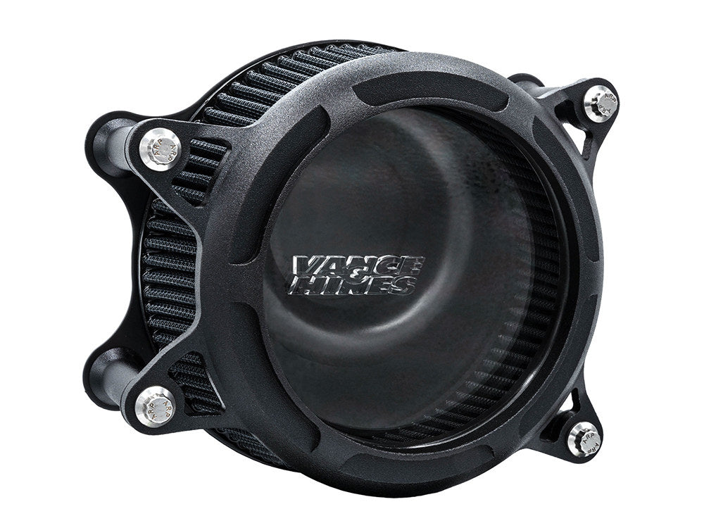 VO2 Insight Air Cleaner Kit - Wrinkle Black. Fits Touring 2017-2024 & Softail 2018-2024 - Vance And Hines