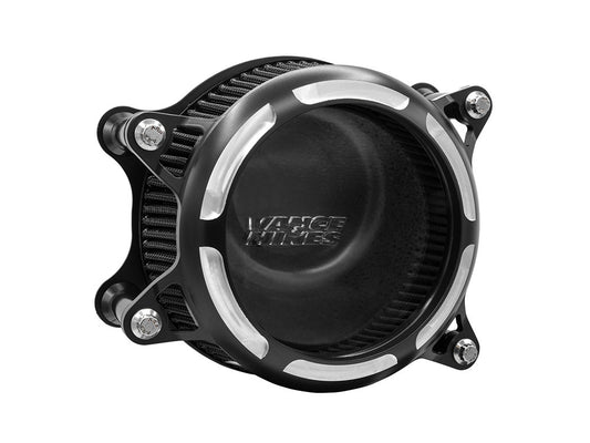 VO2 Insight Air Cleaner Kit - Black Contrast. Fits Touring 2008-2016, Softail 2016-2017, CVO Softail 2011-2017 & Dyna Low Rider S 2016-2017 with Throttle-by-Wire - Vance And Hines