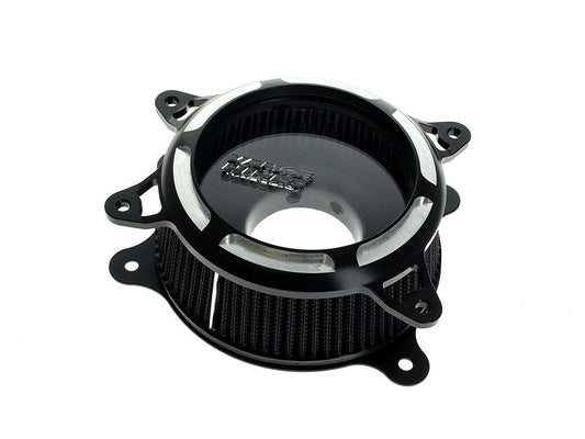 VO2 Insight Air Cleaner Kit - Black Contrast. Fits Touring 2017-2024 & Softail 2018-2024 - Vance And Hines