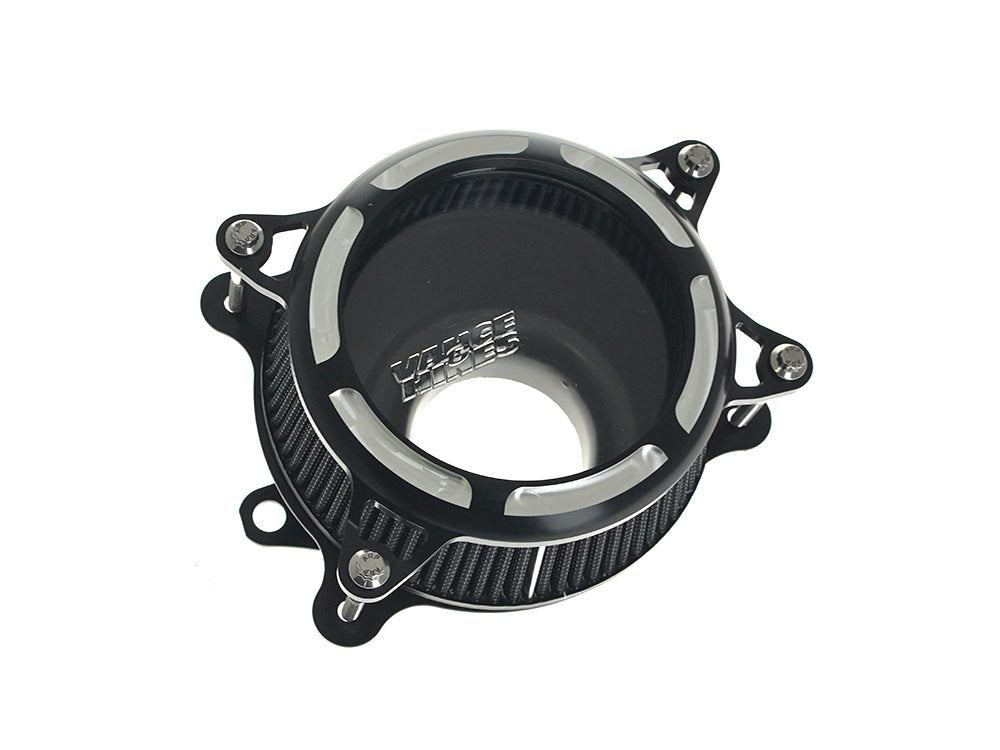 VO2 Insight Air Cleaner Kit - Black Contrast. Fits CVO Touring 2023up, Street Glide & Road Glide 2024up, Touring 2025up & Softail 2025up - Vance And Hines