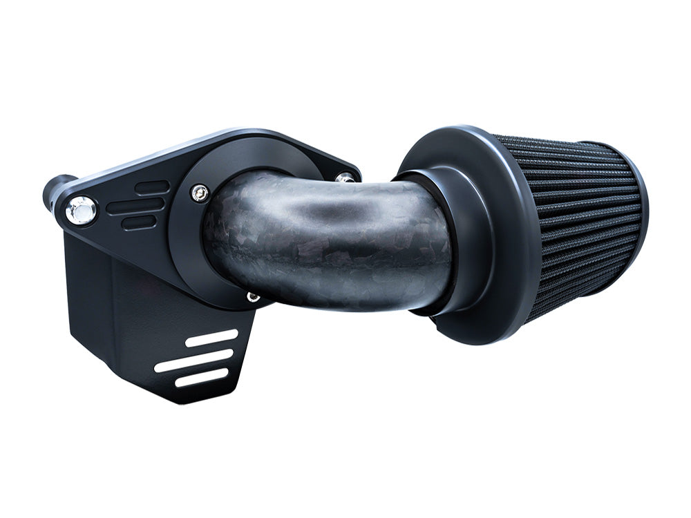 90deg VO2 Falcon XL Air Cleaner Kit - Forged Carbon Fiber. Fits CVO Touring 2023up, Street Glide & Road Glide 2024up, Touring 2025up & Softail 2025up - Vance And Hines