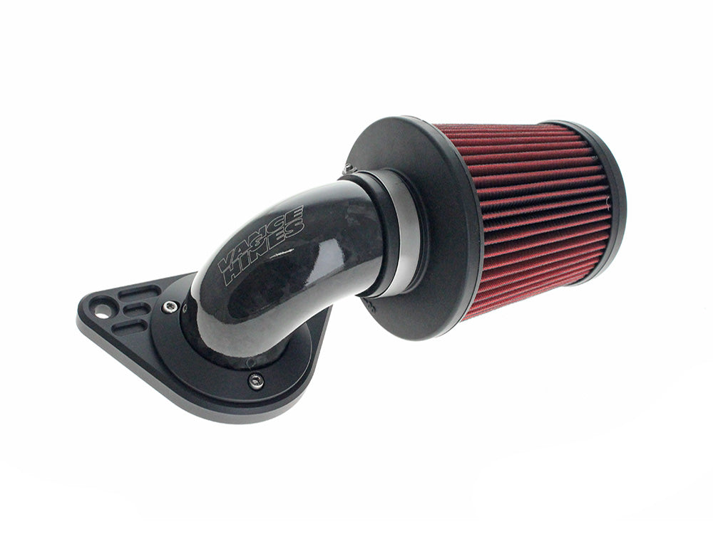 90deg VO2 Falcon XL Air Cleaner Kit - Gloss Forged Carbon Fiber. Fits Softail 2000-2015, Dyna 1999-2017, Touring 1999-2007 with CV Carb or Cable Operated Delphi EFI - Vance And Hines