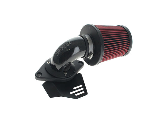 90deg VO2 Falcon XL Air Cleaner Kit - Gloss Forged Carbon Fiber. Fits CVO Touring 2023up, Street Glide & Road Glide 2024up, Touring 2025up & Softail 2025up - Vance And Hines